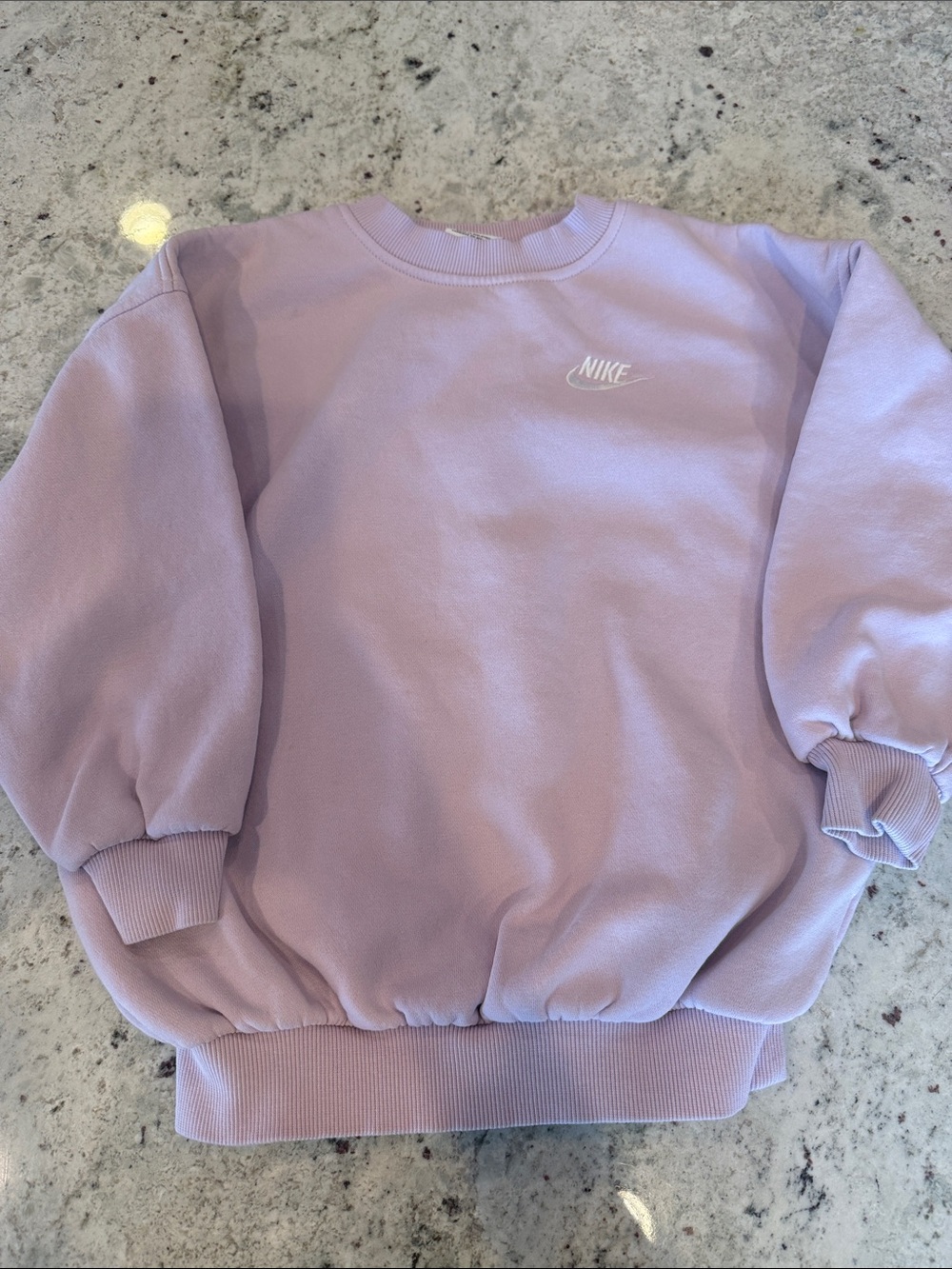 Youth Girls XS Nike Lavender Crewneck Sweatshirt